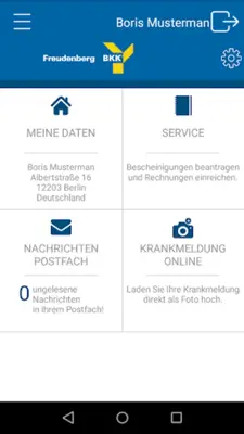 BKK Freudenberg android App screenshot 1